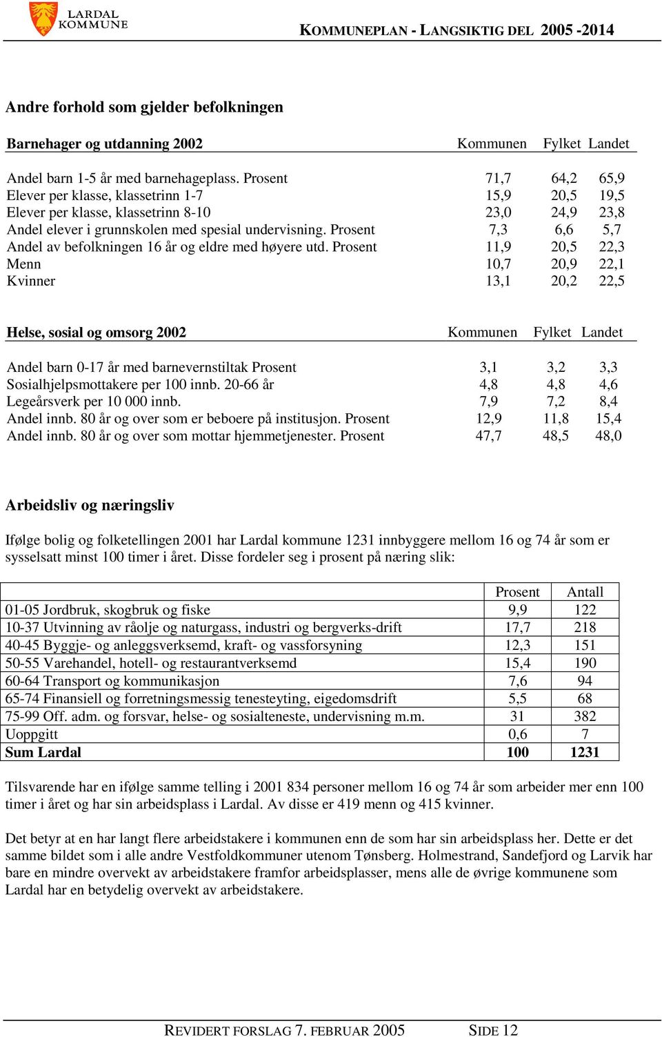 Prosent 7,3 6,6 5,7 Andel av befolkningen 16 år og eldre med høyere utd.