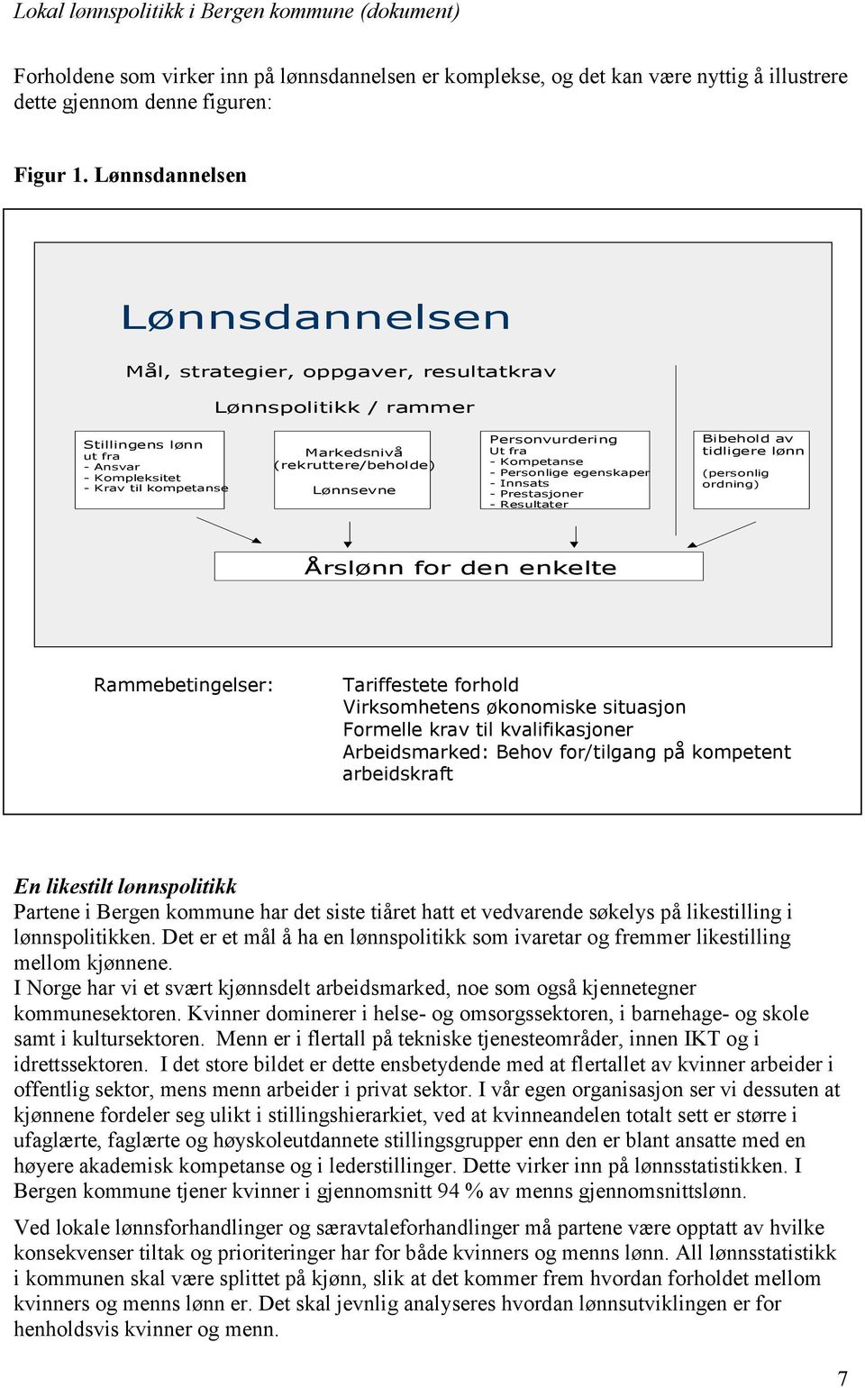 Lønnsevne Personvurdering Ut fra - Kompetanse - Personlige egenskaper - Innsats - Prestasjoner - Resultater Bibehold av tidligere lønn (personlig ordning) Årslønn for den enkelte Rammebetingelser: