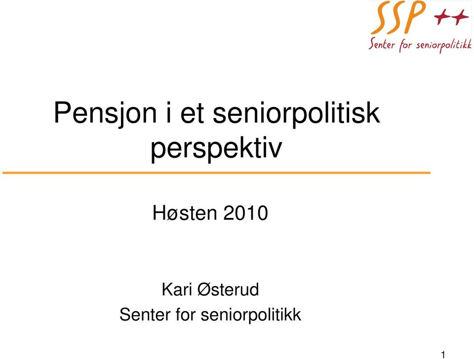 perspektiv Høsten 2010