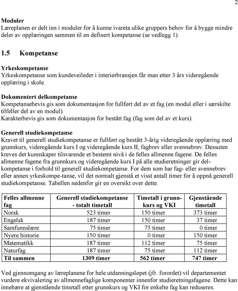 Dokumentert delkompetanse Kompetansebevis gis som dokumentasjon for fullført del av et fag (en modul eller i særskilte tilfeller del av en modul).