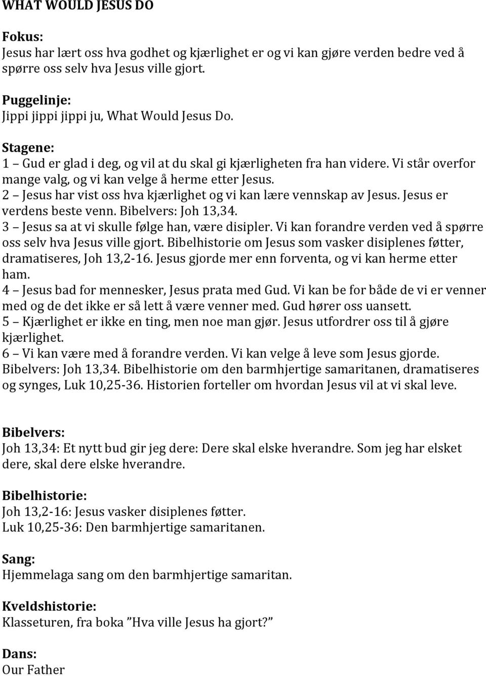 2 Jesus har vist oss hva kjærlighet og vi kan lære vennskap av Jesus. Jesus er verdens beste venn. Joh 13,34. 3 Jesus sa at vi skulle følge han, være disipler.