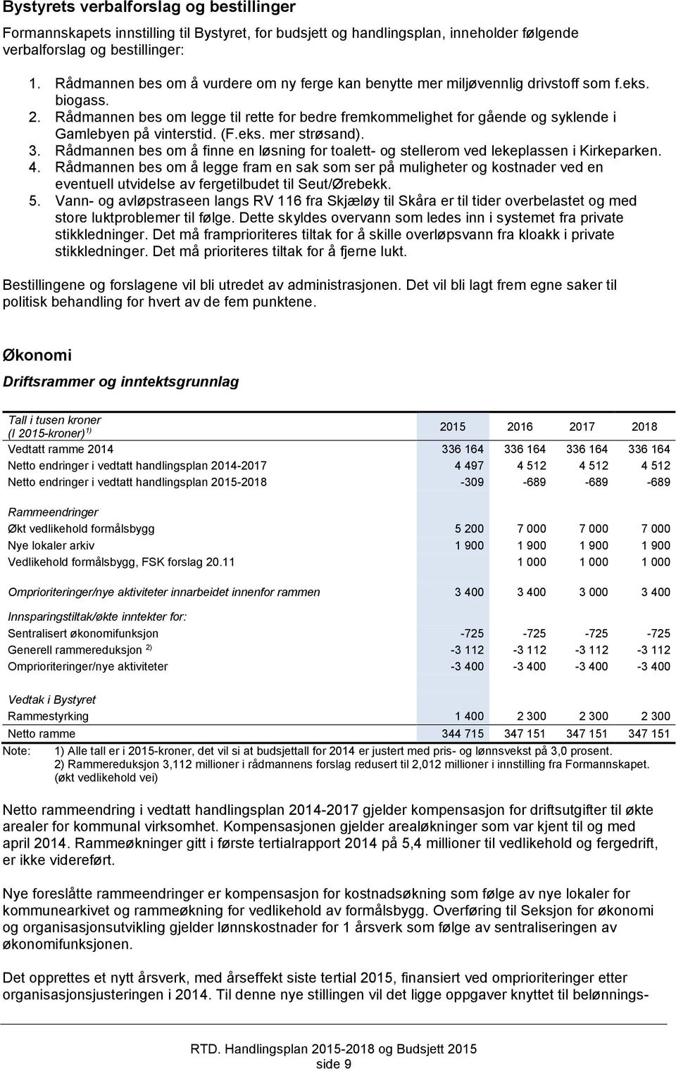 Rådmannen bes om legge til rette for bedre fremkommelighet for gående og syklende i Gamlebyen på vinterstid. (F.eks. mer strøsand). 3.