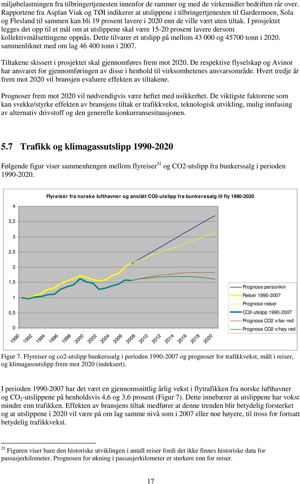 I prosjektet legges det opp til et mål om at utslippene skal være 15-20 prosent lavere dersom kollektivmålsettingene oppnås. Dette tilvarer et utslipp på mellom 43 000 og 45700 tonn i 2020.