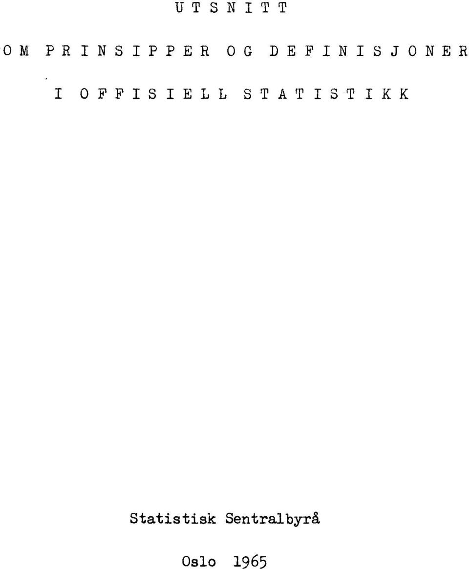 OFFISIELL STATISTIKK