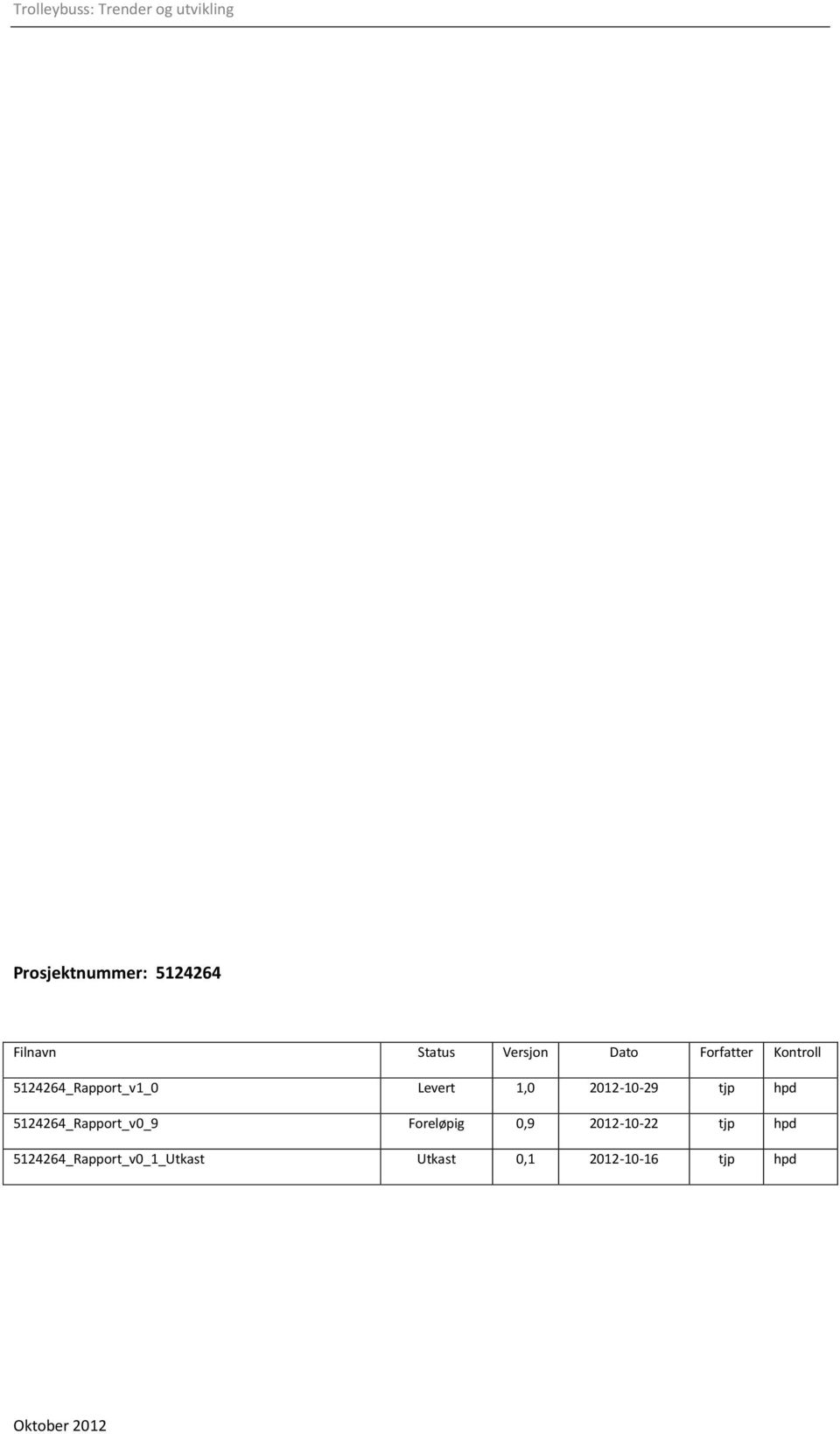 5124264_Rapport_v0_9 Foreløpig 0,9 2012-10-22 tjp hpd