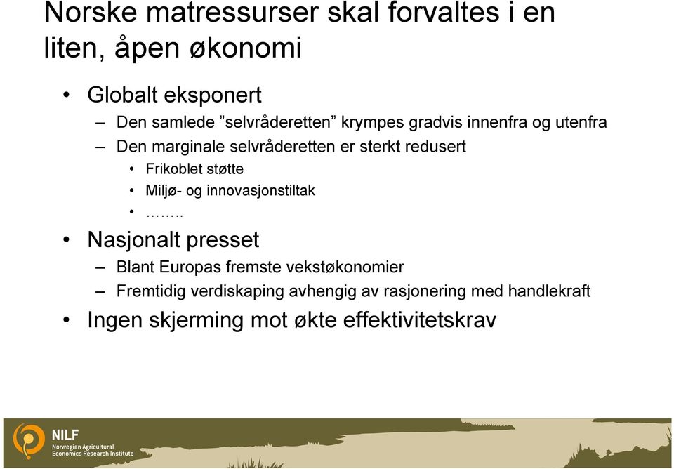 Frikoblet støtte Miljø- og innovasjonstiltak.