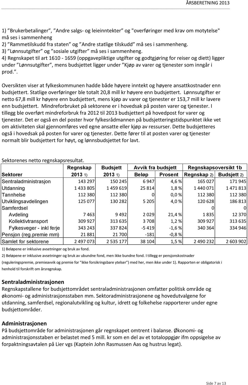 4) Regnskapet til art 1610-1659 (oppgavepliktige utgifter og godtgjøring for reiser og diett) ligger under Lønnsutgifter, mens budsjettet ligger under Kjøp av varer og tjenester som inngår i prod.