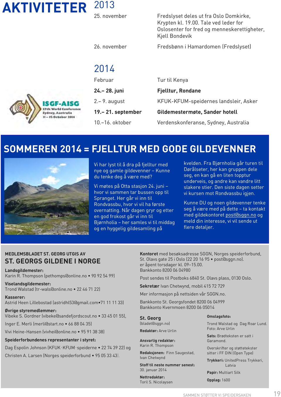 september Gildemestermøte, Sander hotell 10. 16.