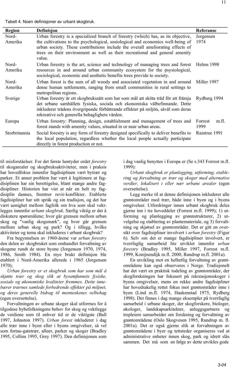 well-being of urban society. These contributions include the overall ameliorating effects of trees on their environment as well as their recreational and general amenity value.