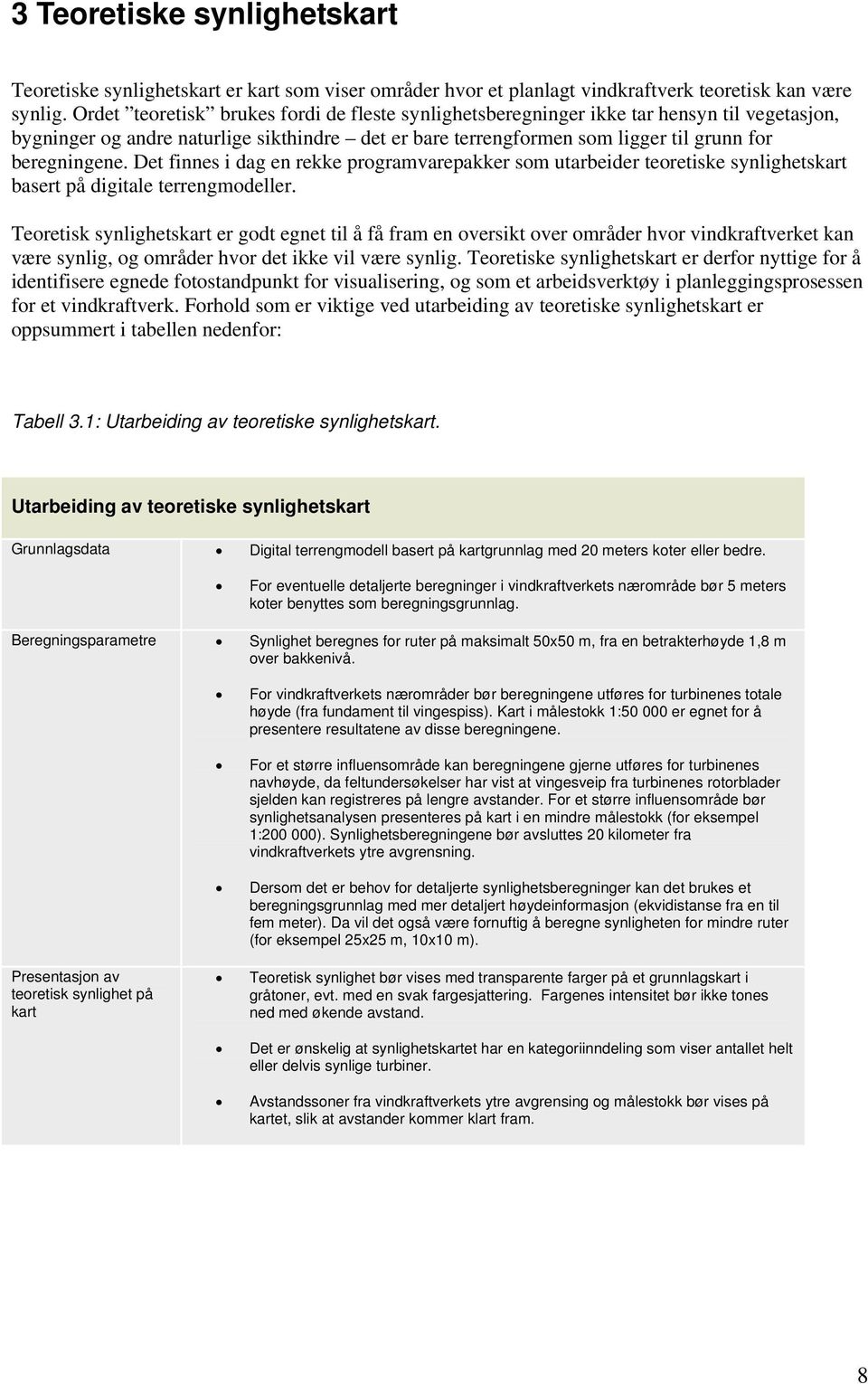 Det finnes i dag en rekke programvarepakker som utarbeider teoretiske synlighetskart basert på digitale terrengmodeller.