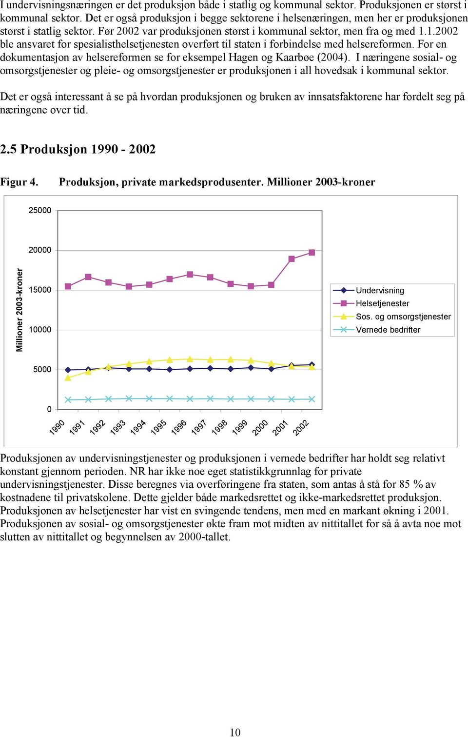 1.22 ble ansvaret for spesialisthelsetjenesten overført til staten i forbindelse med helsereformen. For en dokumentasjon av helsereformen se for eksempel Hagen og Kaarbøe (24).