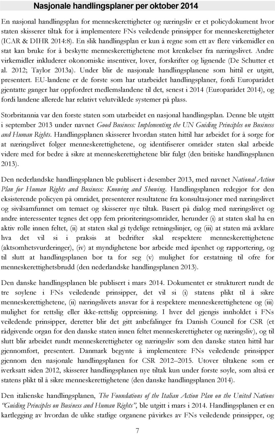 En slik handlingsplan er kun å regne som ett av flere virkemidler en stat kan bruke for å beskytte menneskerettighetene mot krenkelser fra næringslivet.