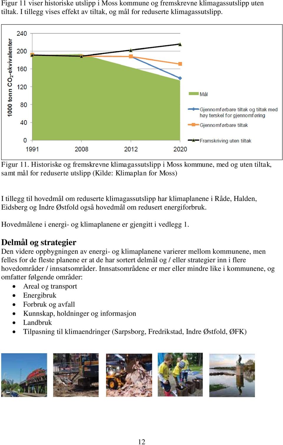 klimaplanene i Råde, Halden, Eidsberg og Indre Østfold også hovedmål om redusert energiforbruk. Hovedmålene i energi- og klimaplanene er gjengitt i vedlegg 1.