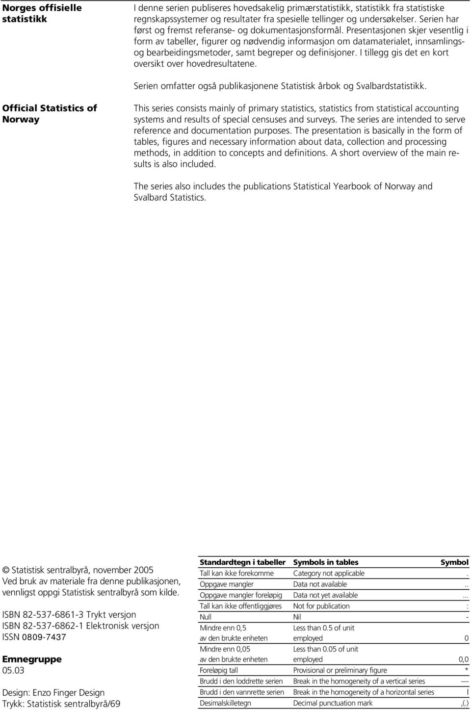 Presentasjonen skjer vesentlig i form av tabeller, figurer og nødvendig informasjon om datamaterialet, innsamlingsog bearbeidingsmetoder, samt begreper og definisjoner.