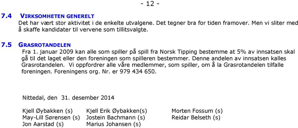 januar 2009 kan alle som spiller på spill fra Norsk Tipping bestemme at 5% av innsatsen skal gå til det laget eller den foreningen som spilleren bestemmer.