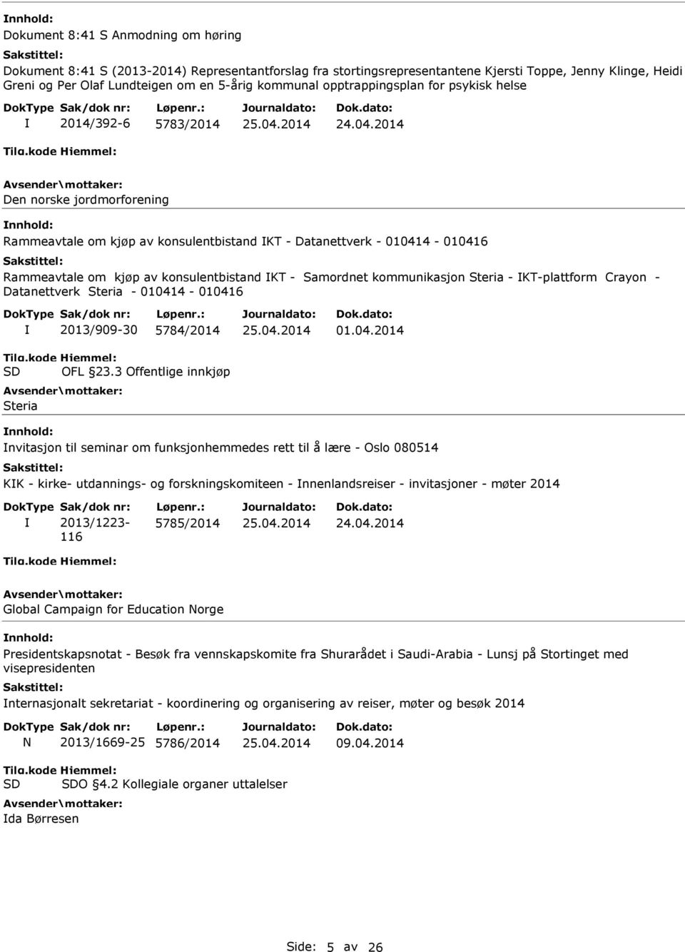 - Samordnet kommunikasjon Steria - KT-plattform Crayon - Datanettverk Steria - 01041