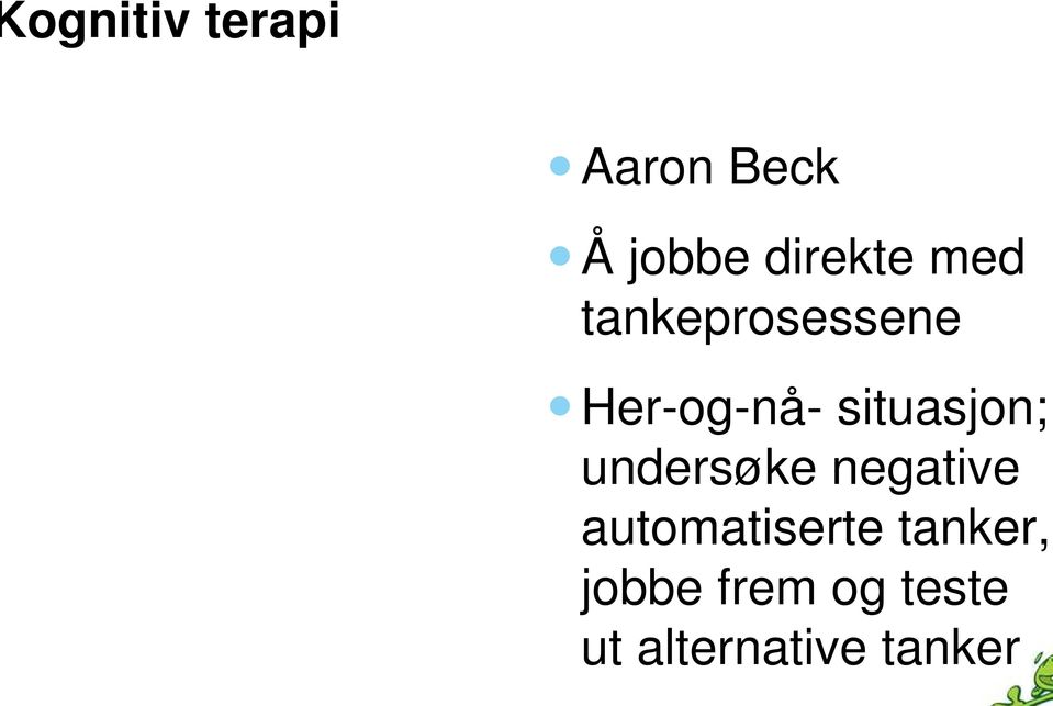 undersøke negative automatiserte tanker,