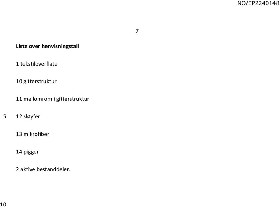 mellomrom i gitterstruktur 12 sløyfer