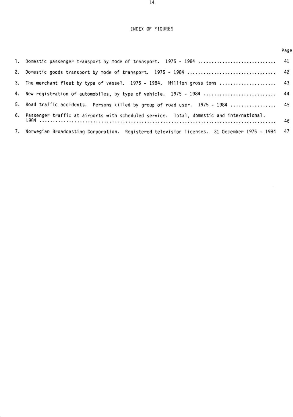 1975-1984 44 5. Road traffic accidents. Persons killed by group of road user. 1975-1984 45 6.