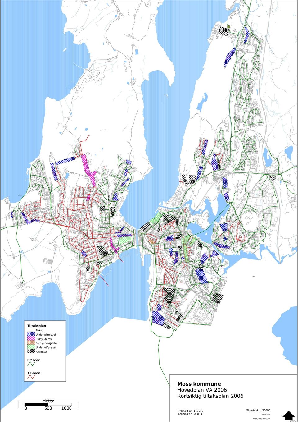 AF-ledn Moss kommune Hovedplan VA 26 Kortsiktig tiltaksplan 26 Meter 5