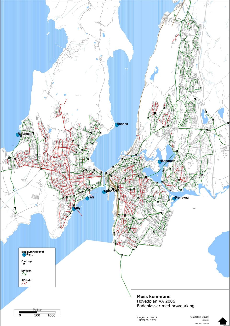 kommune Hovedplan VA 26 Badeplasser med prøvetaking Meter 5 1 Prosjekt