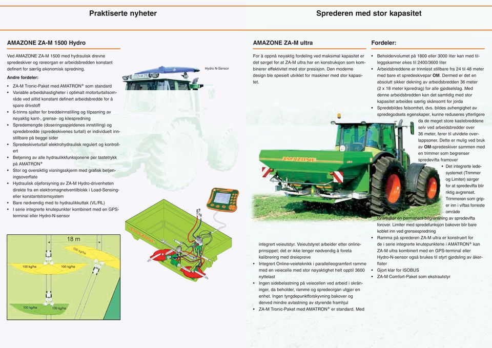 definert for særlig økonomisk spredning. Hydro N-Sensor binerer effektivitet med stor presisjon.