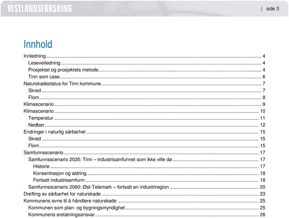 .. 17 Samfunnsscenario 2025: Tinn industrisamfunnet som ikke ville dø... 17 Historie... 17 Konsentrasjon og aldring... 18 Fortsatt industrisamfunn.