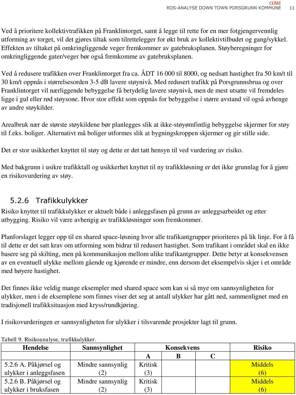 Støyberegninger for omkringliggende gater/veger bør også fremkomme av gatebruksplanen. Ved å redusere trafikken over Franklintorget fra ca.