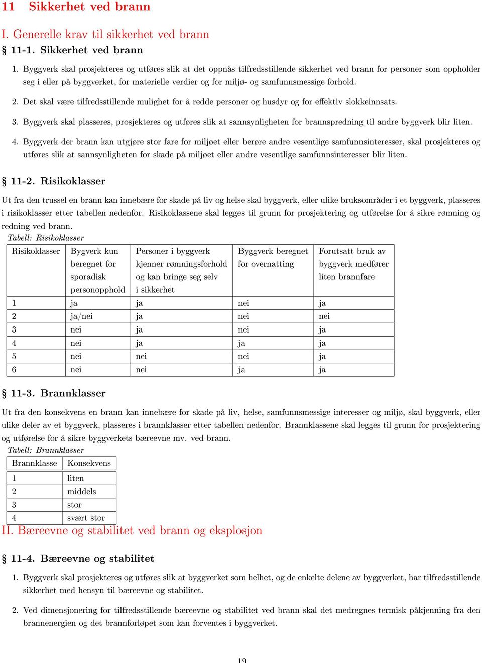 samfunnsmessige forhold. 2. Det skal være tilfredsstillende mulighet for å redde personer og husdyr og for eektiv slokkeinnsats. 3.