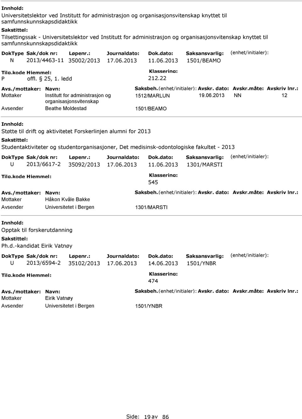 : nstitutt for administrasjon og 1512/MARL 19.06.