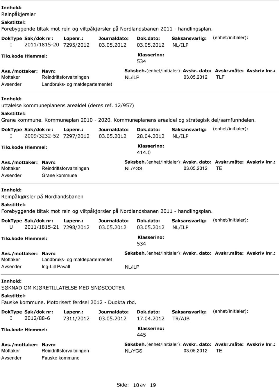 Kommuneplanens arealdel og strategisk del/samfunndelen. 2009/3232-52 7297/2012 28.04.2012 414.