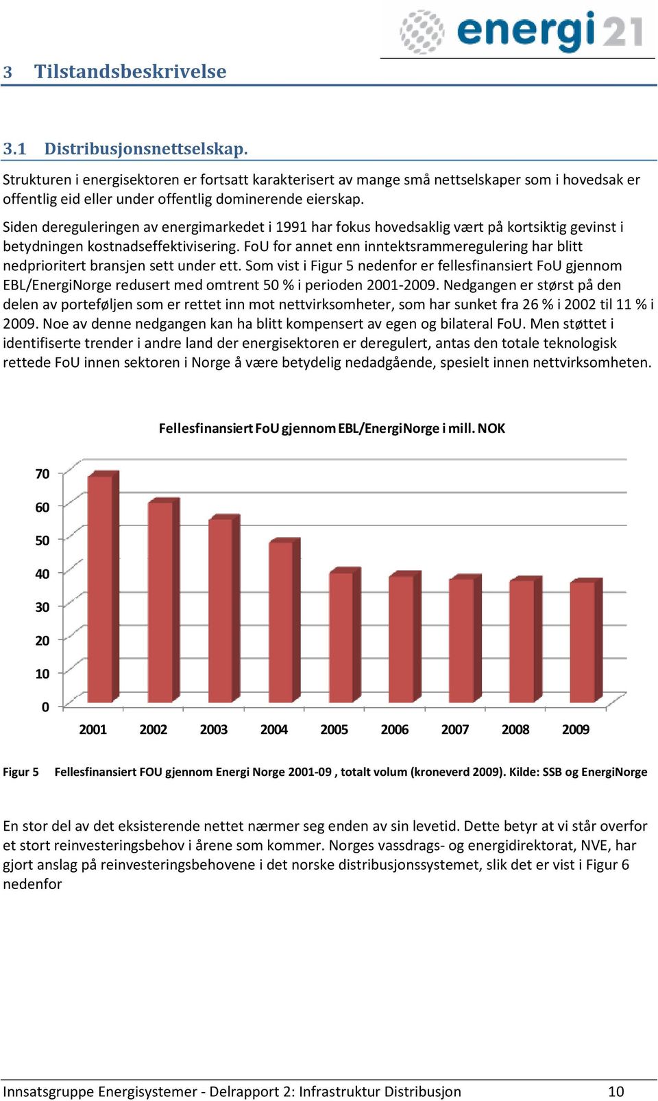 Siden dereguleringen av energimarkedet i 1991 har fokus hovedsaklig vært på kortsiktig gevinst i betydningen kostnadseffektivisering.