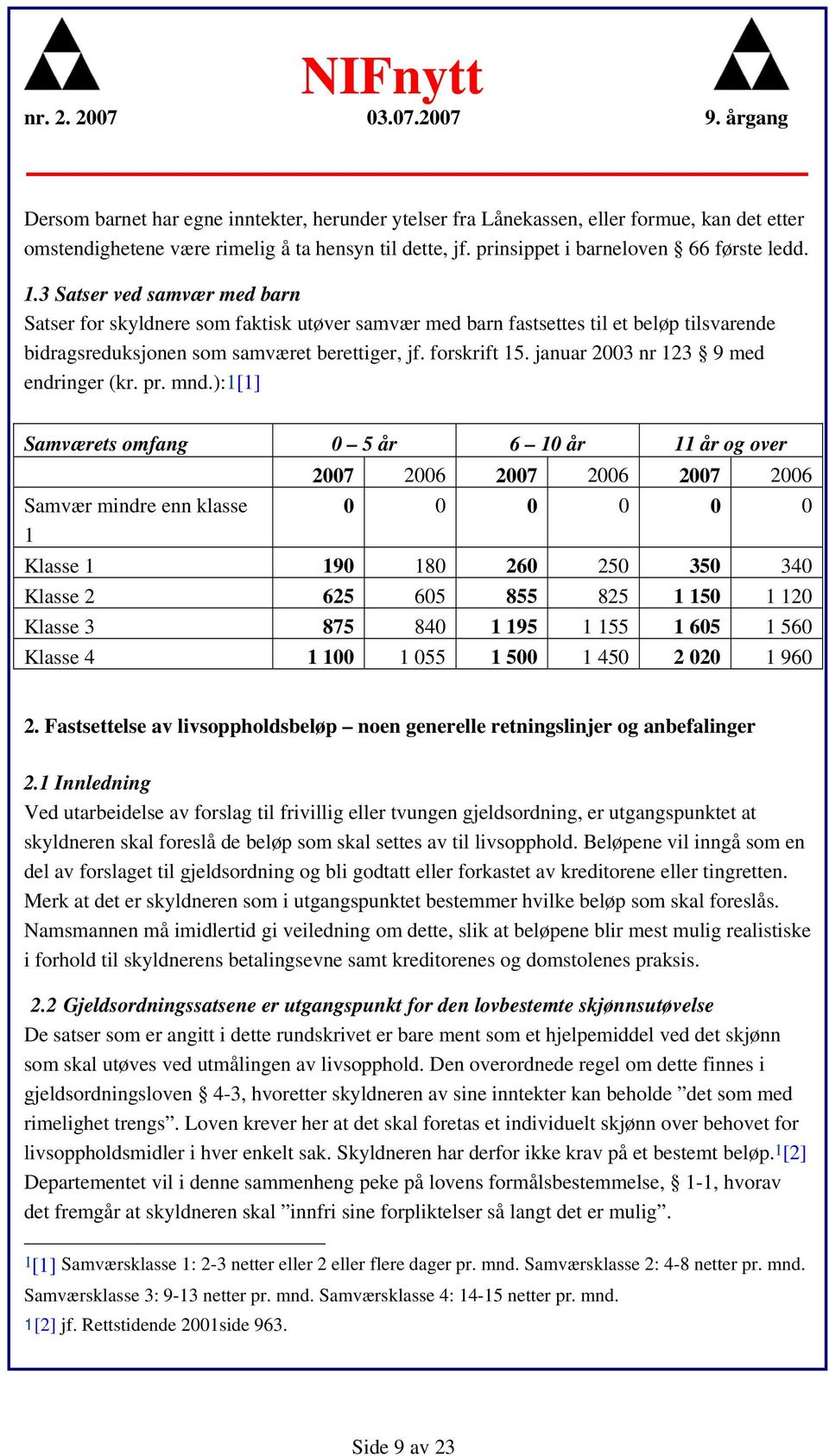 januar 2003 nr 123 9 med endringer (kr. pr. mnd.