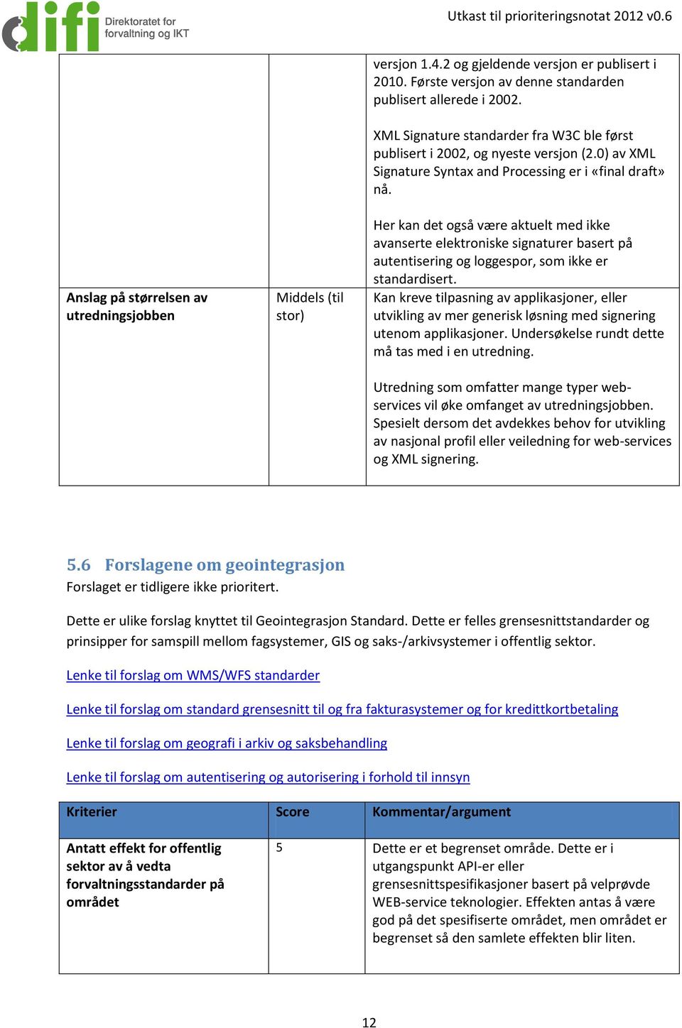 Her kan det også være aktuelt med ikke avanserte elektroniske signaturer basert på autentisering og loggespor, som ikke er standardisert.