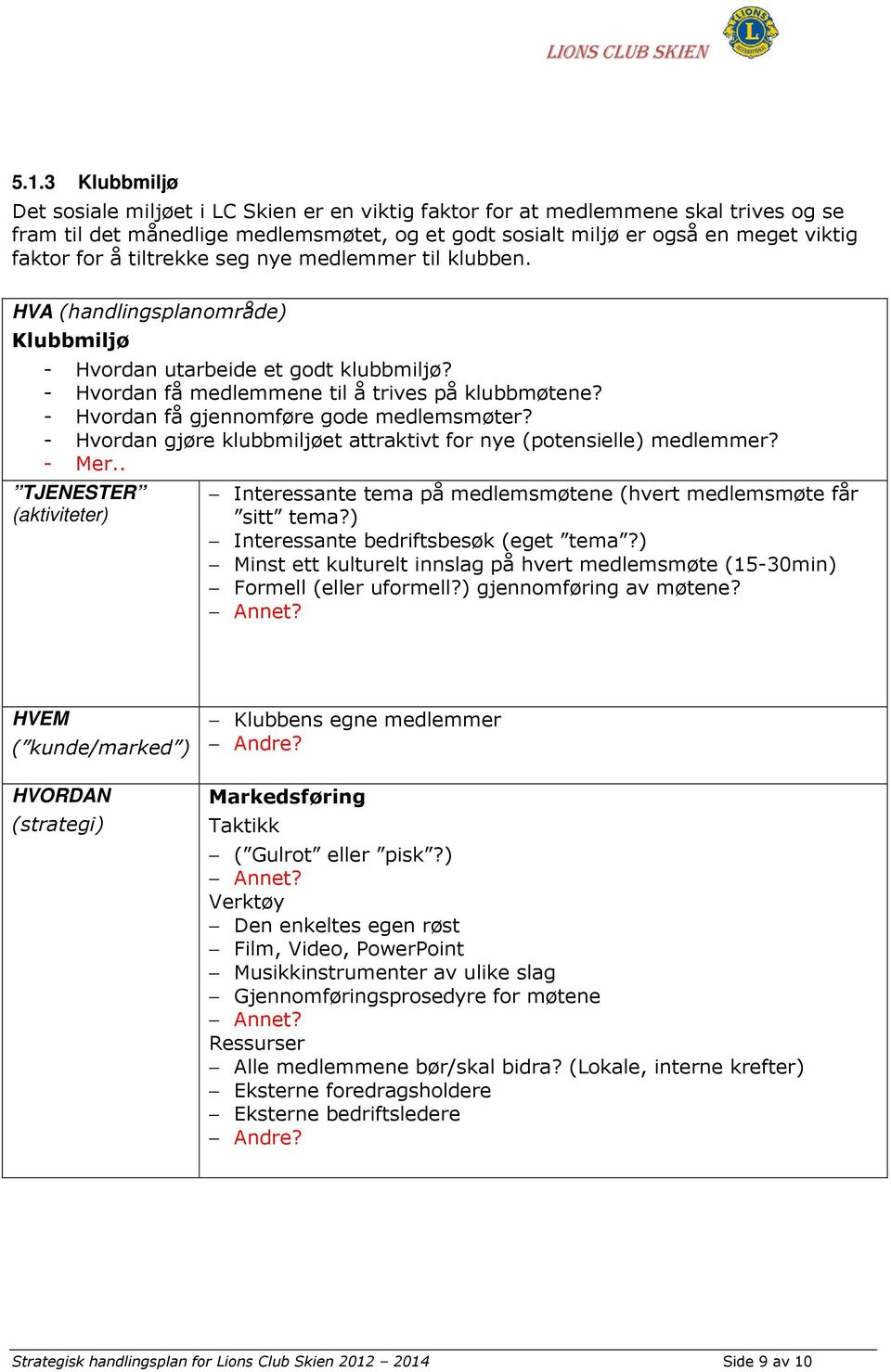 - Hvordan få gjennomføre gode medlemsmøter? - Hvordan gjøre klubbmiljøet attraktivt for nye (potensielle) medlemmer? - Mer.