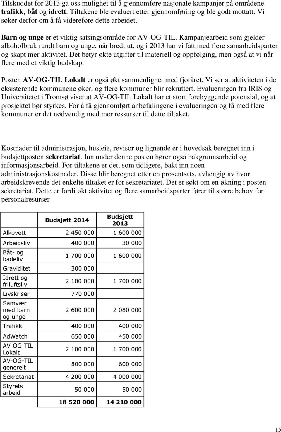 Kampanjearbeid som gjelder alkoholbruk rundt barn og unge, når bredt ut, og i 2013 har vi fått med flere samarbeidsparter og skapt mer aktivitet.