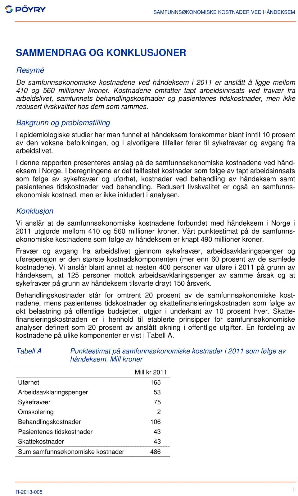 Bakgrunn og problemstilling I epidemiologiske studier har man funnet at håndeksem forekommer blant inntil 10 prosent av den voksne befolkningen, og i alvorligere tilfeller fører til sykefravær og