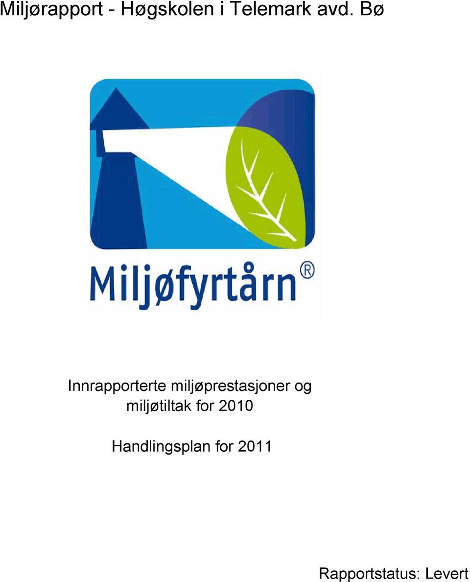 miljøprestasjoner og miljøtiltak