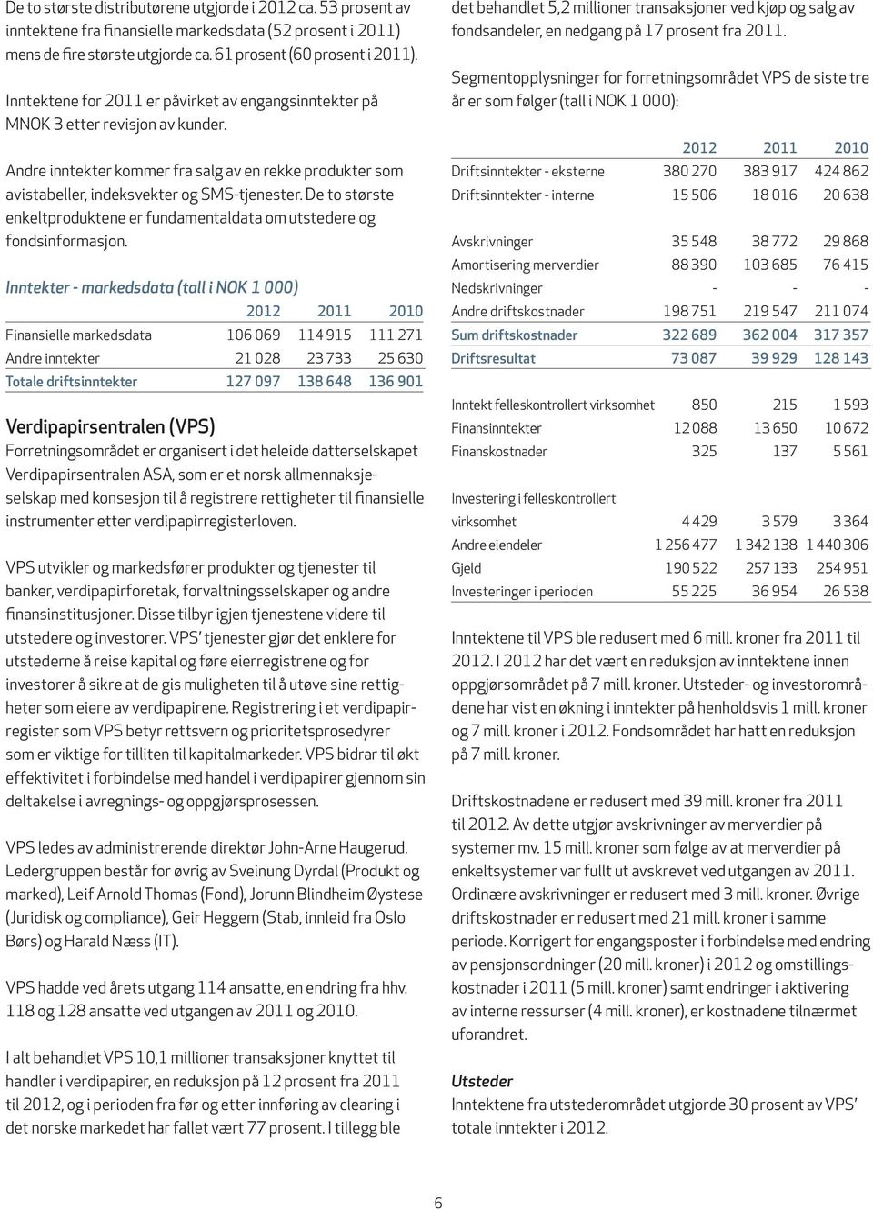 De to største enkeltproduktene er fundamentaldata om utstedere og fondsinformasjon.