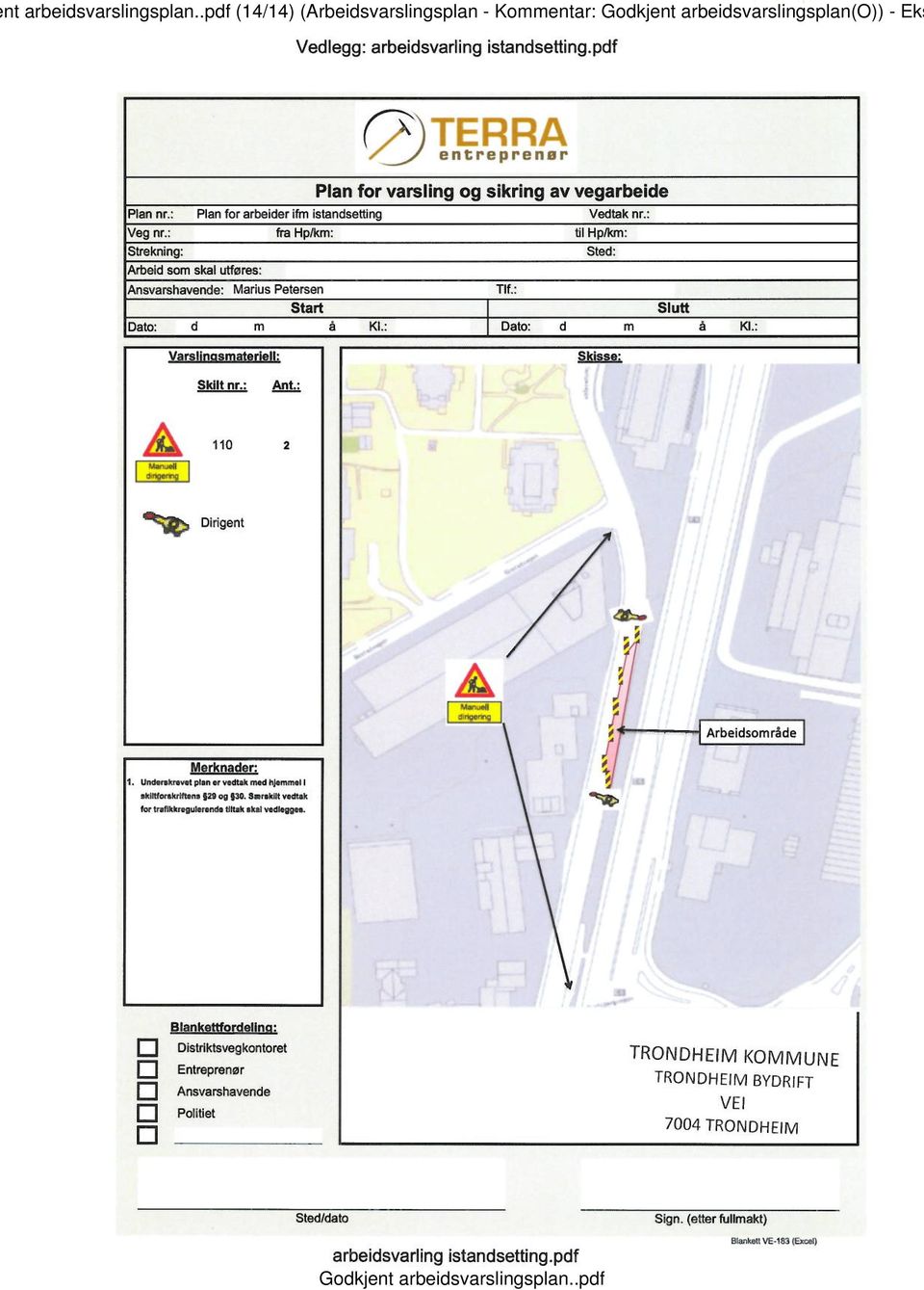 (Arbeidsvarslingsplan -