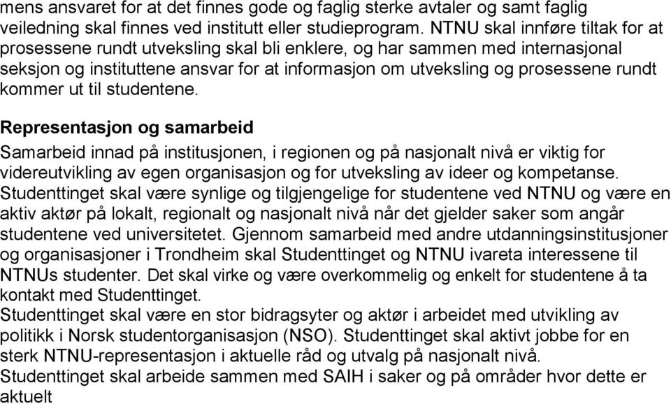 kommer ut til studentene.