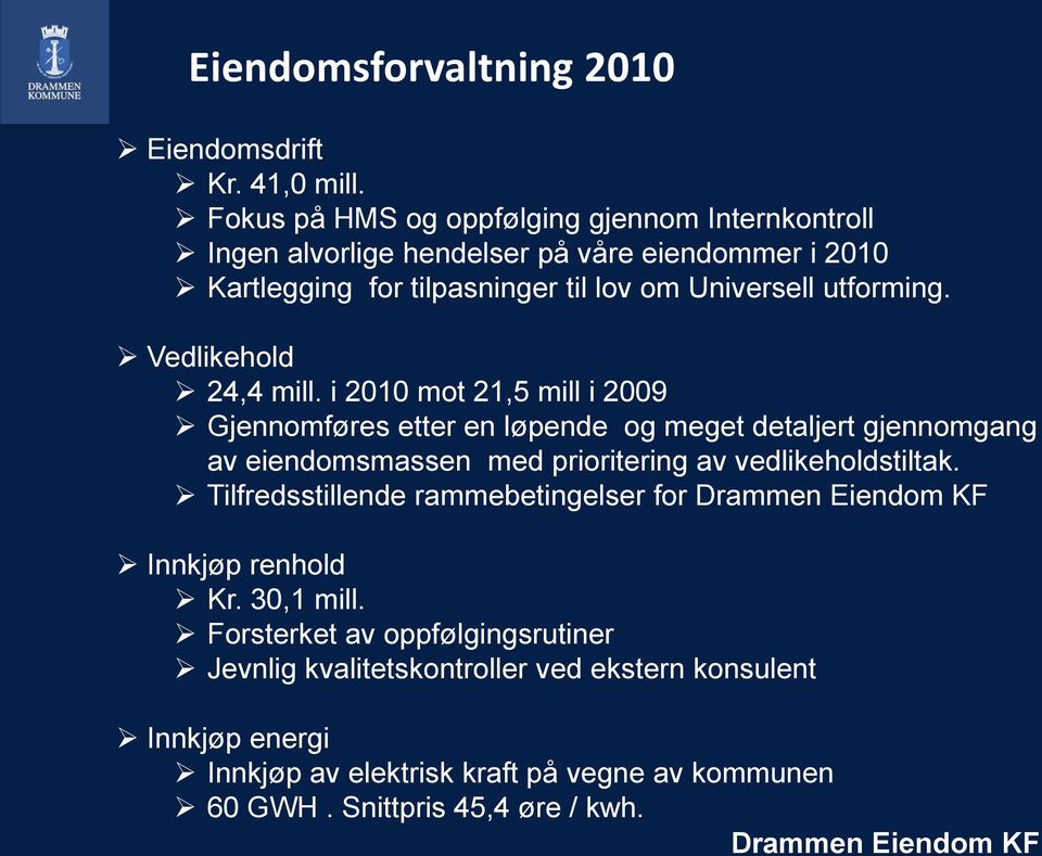 utforming. Vedlikehold 24,4 mill.