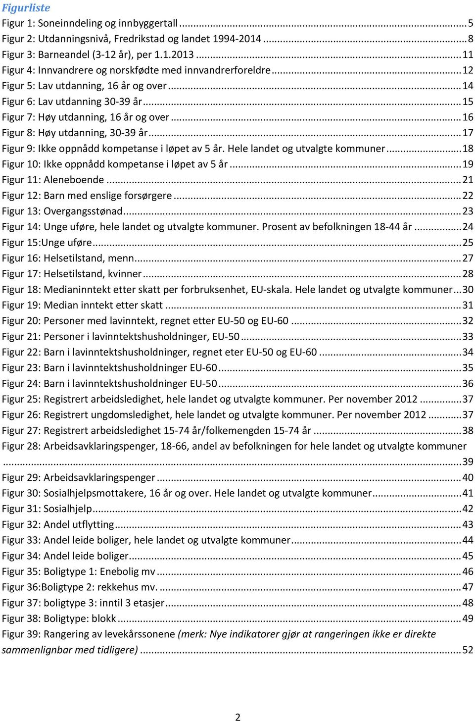 .. 16 Figur 8: Høy utdanning, 30 39 år... 17 Figur 9: Ikke oppnådd kompetanse i løpet av 5 år. Hele landet og utvalgte kommuner... 18 Figur 10: Ikke oppnådd kompetanse i løpet av 5 år.