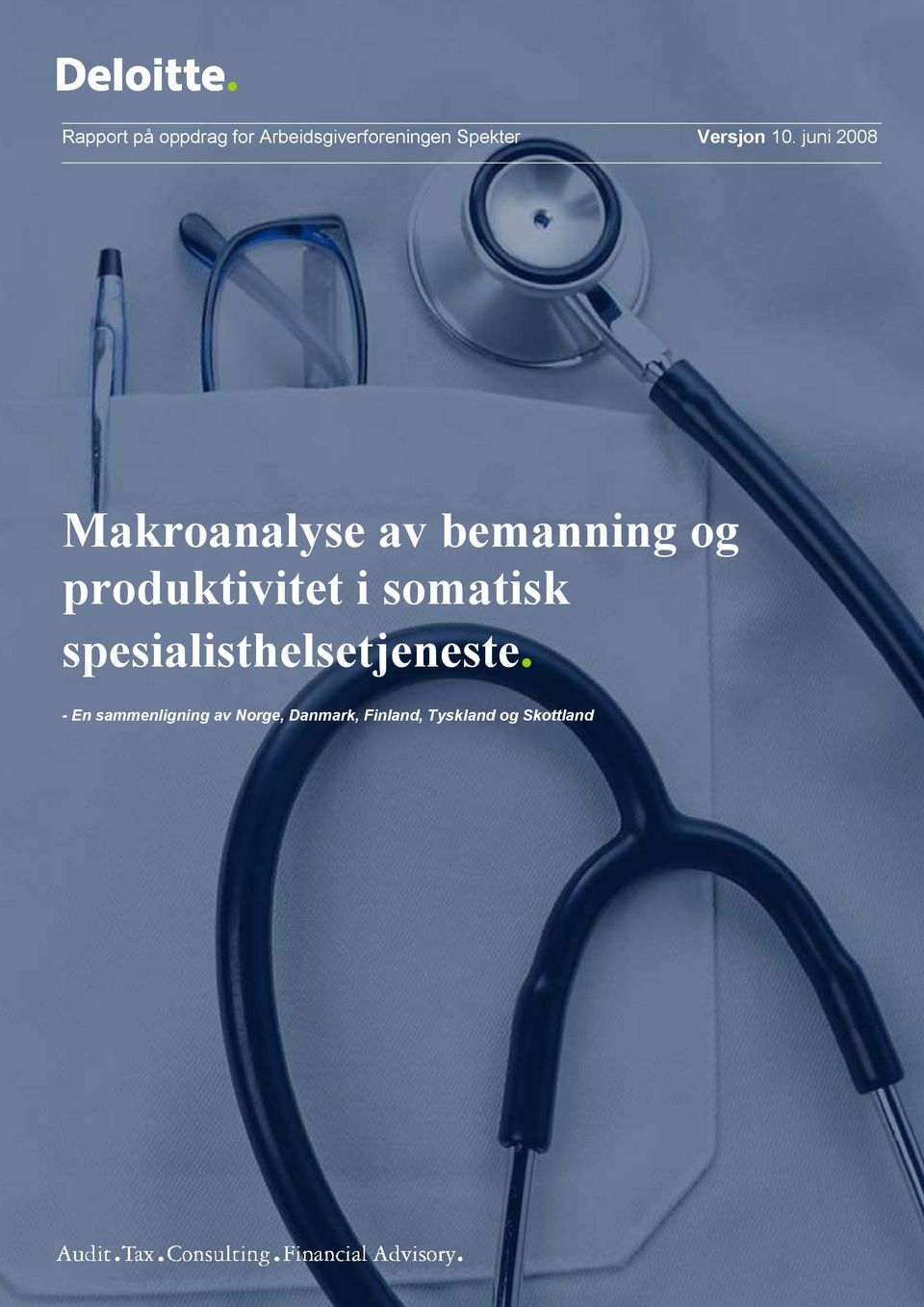 juni 2008 Makroanalyse av bemanning og produktivitet i