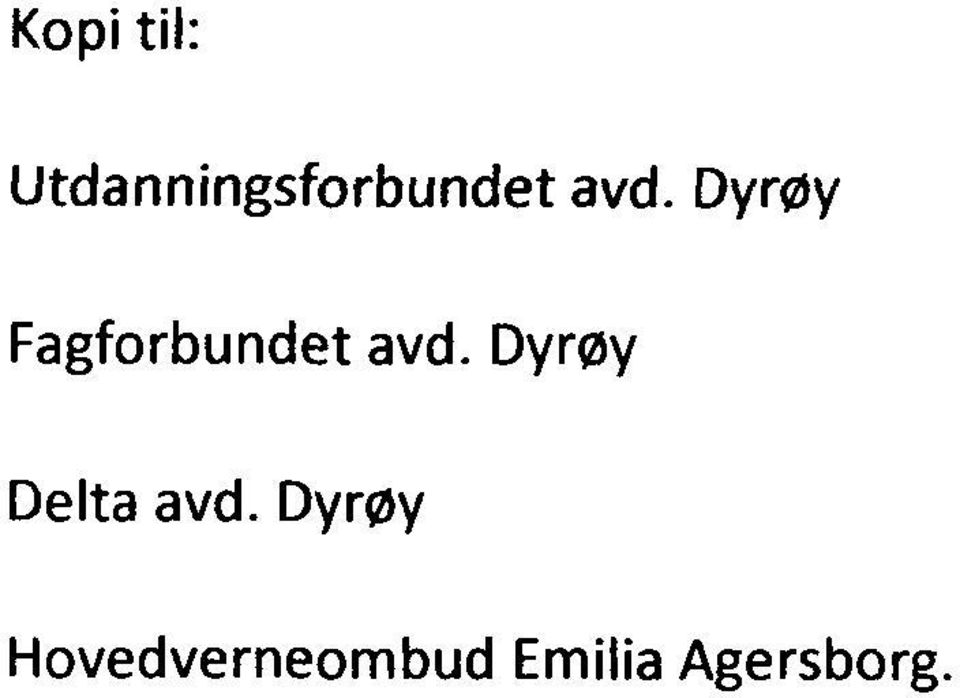 Dyrøy Fagforbundet avd.