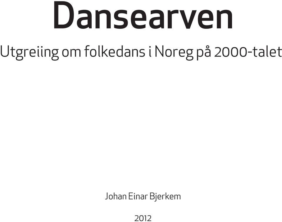 folkedans i Noreg