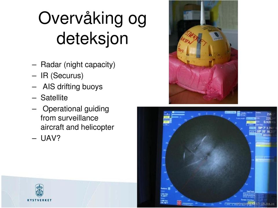 buoys Satellite Operational guiding