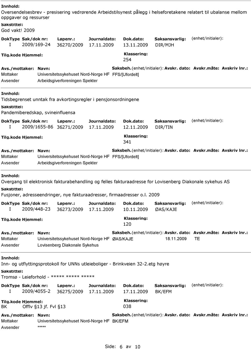 : Mottaker niversitetssykehuset Nord-Norge HF FFS/[fordelt] Avsender Arbeidsgiverforeningen Spekter nnhold: Tidsbegrenset unntak fra avkortingsregler i pensjonsordningene Pandemiberedskap,