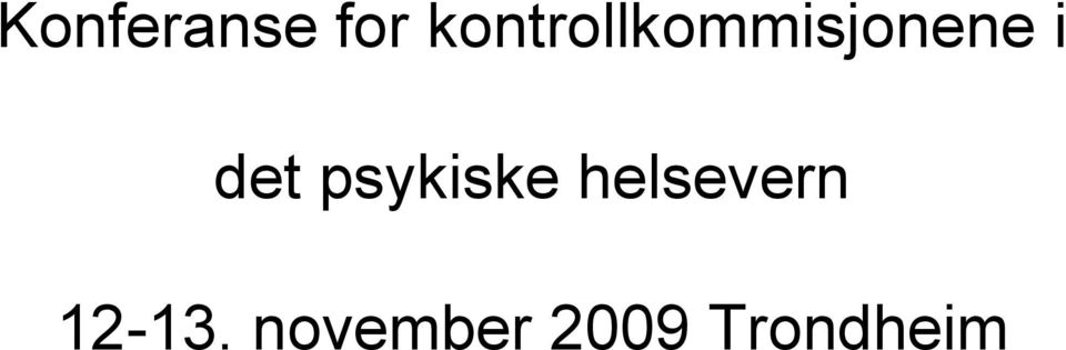 det psykiske helsevern