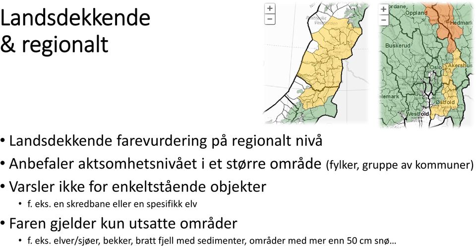 enkeltstående objekter f. eks.